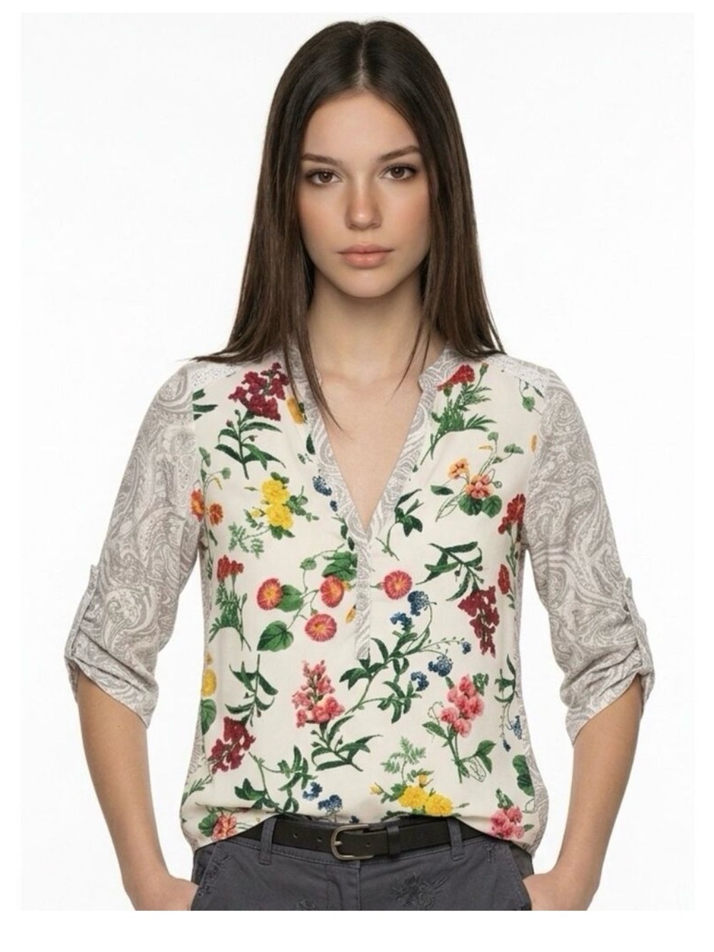 ANTHROPOLOGIE TINY Effie Floral Top Size Small
